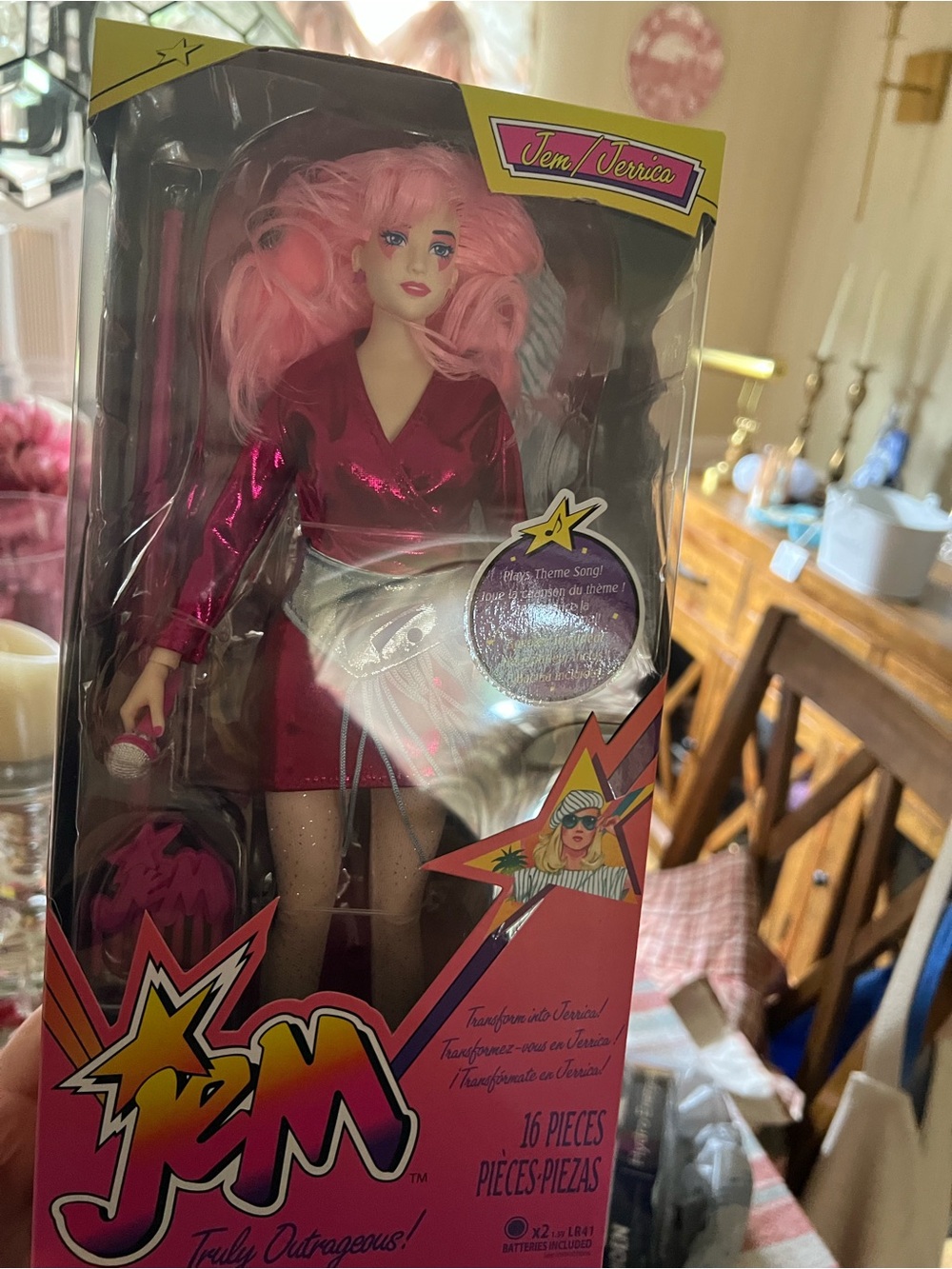 Pink Fashion Doll with Metallic Outfit